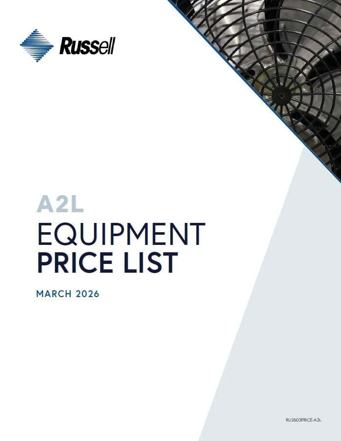 RUSSELL A2L PRICE BOOK
